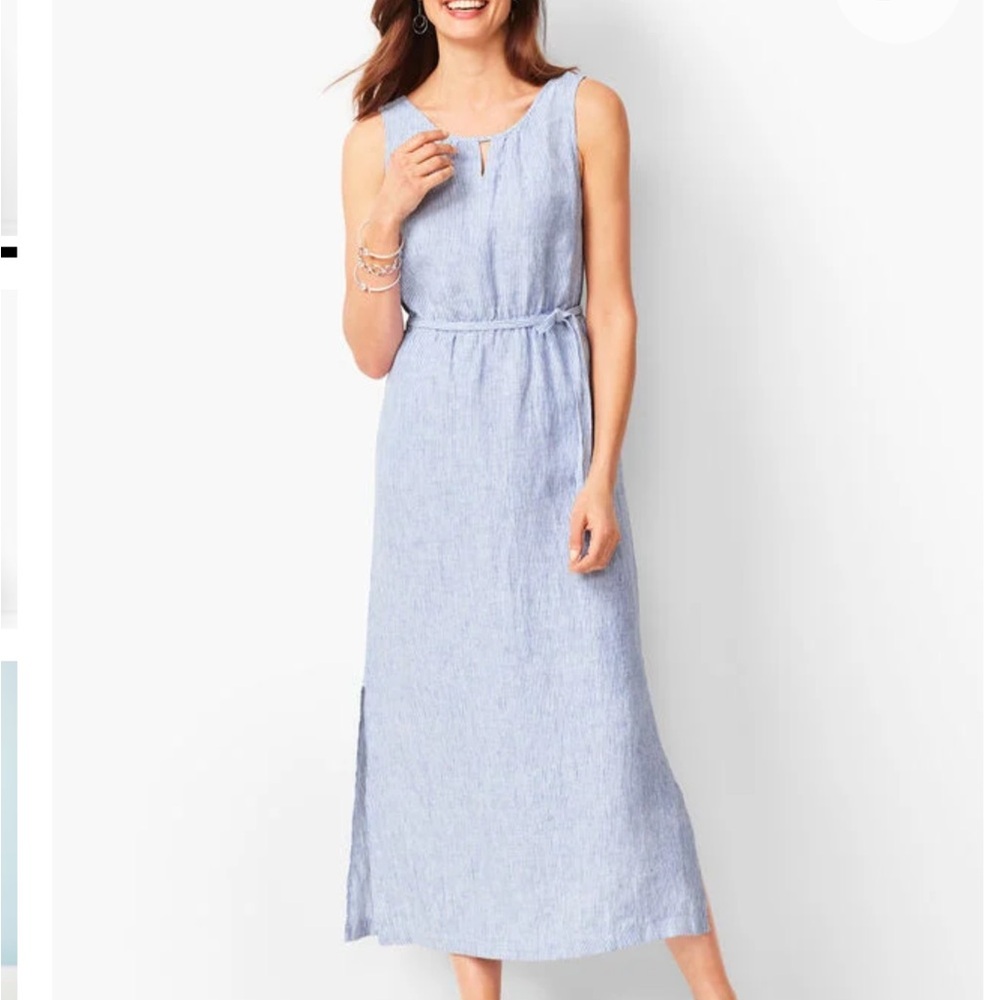 Talbots Light Blue Maxi Dress NWT